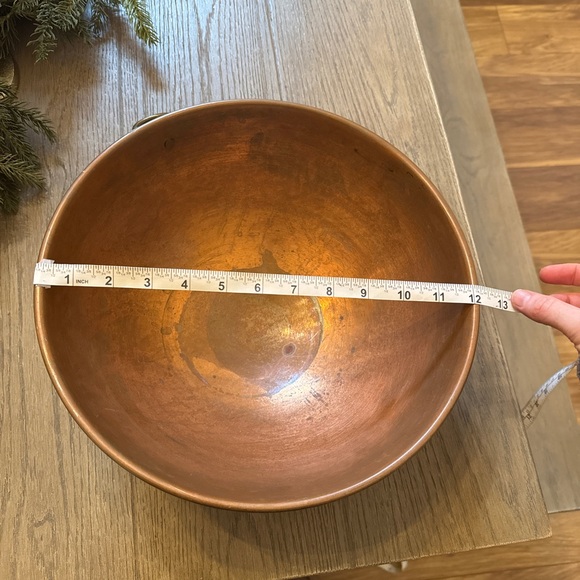 Ludell Copper 12" Mixing Bowl Made In Italy - Picture 3 of 7